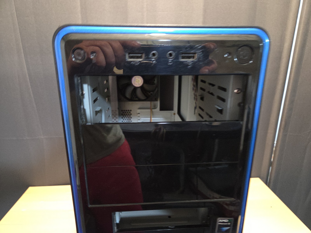 Cooler Master Elite 311 Mid Tower Desktop Computer Case w/Window Blue RC311 USED