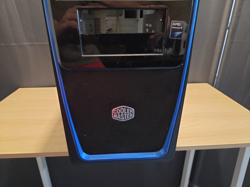 Cooler Master Elite 311 Mid Tower Desktop Computer Case w/Window Blue RC311 USED