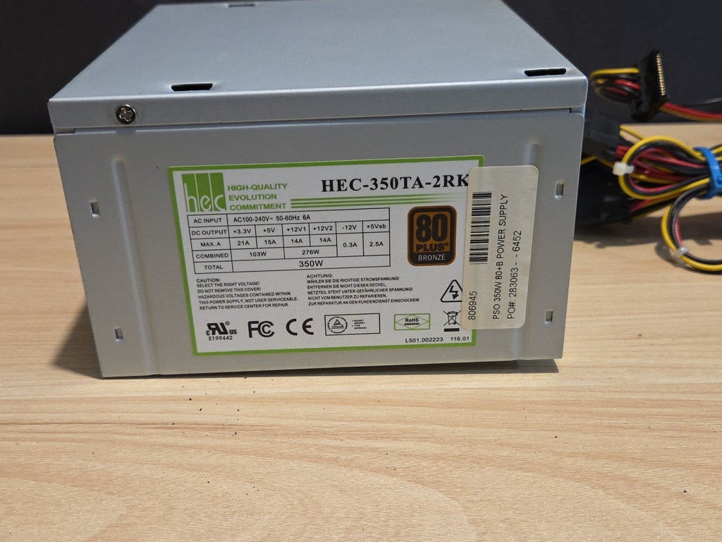 HEC 350W HEC-350TA-2RK PSU Desktop Power Supply
