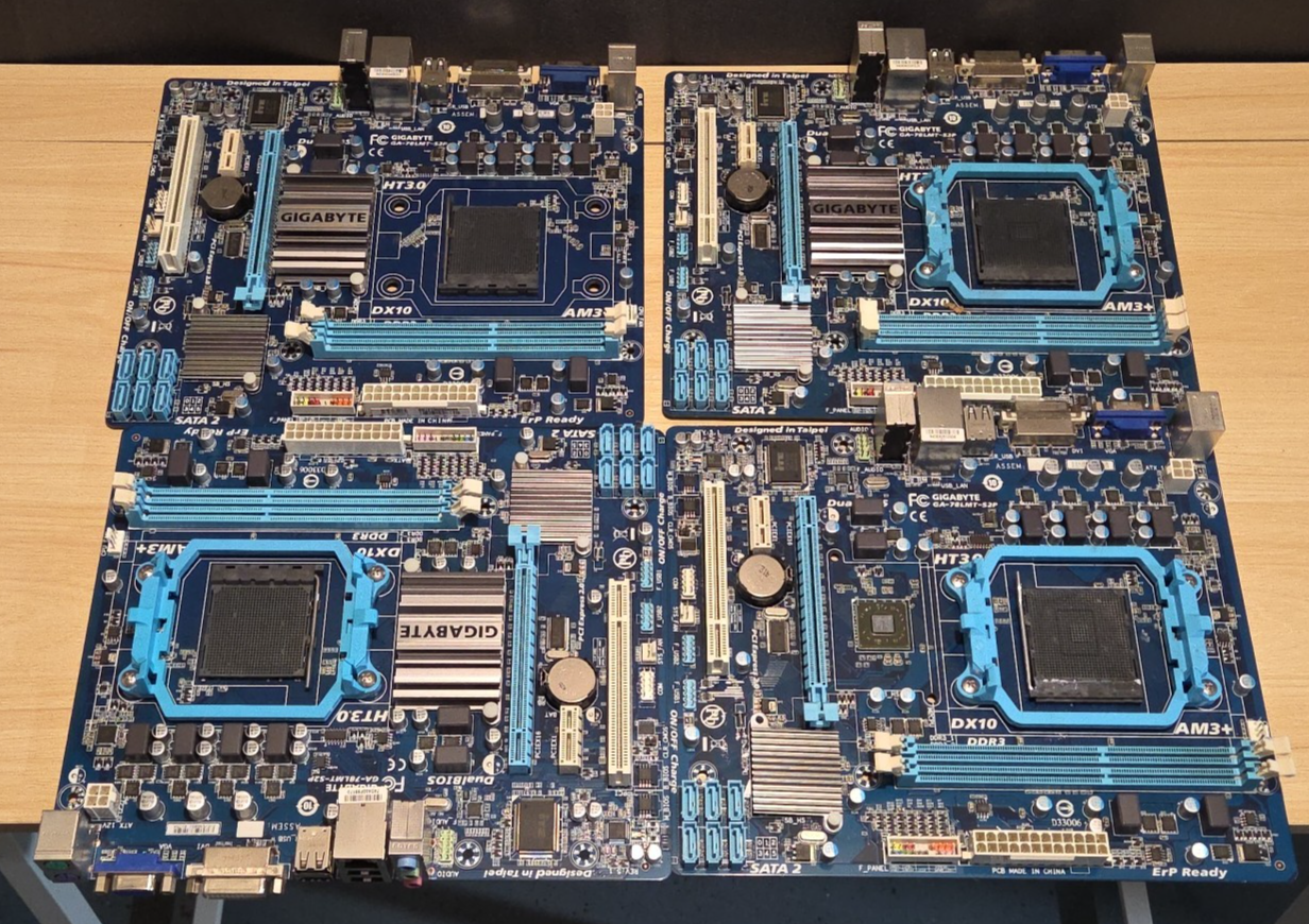 LOT 4 Gigabyte GA-78LMT-S2P Socket AM3+ DDR3 ATX Desktop Motherboards AS IS