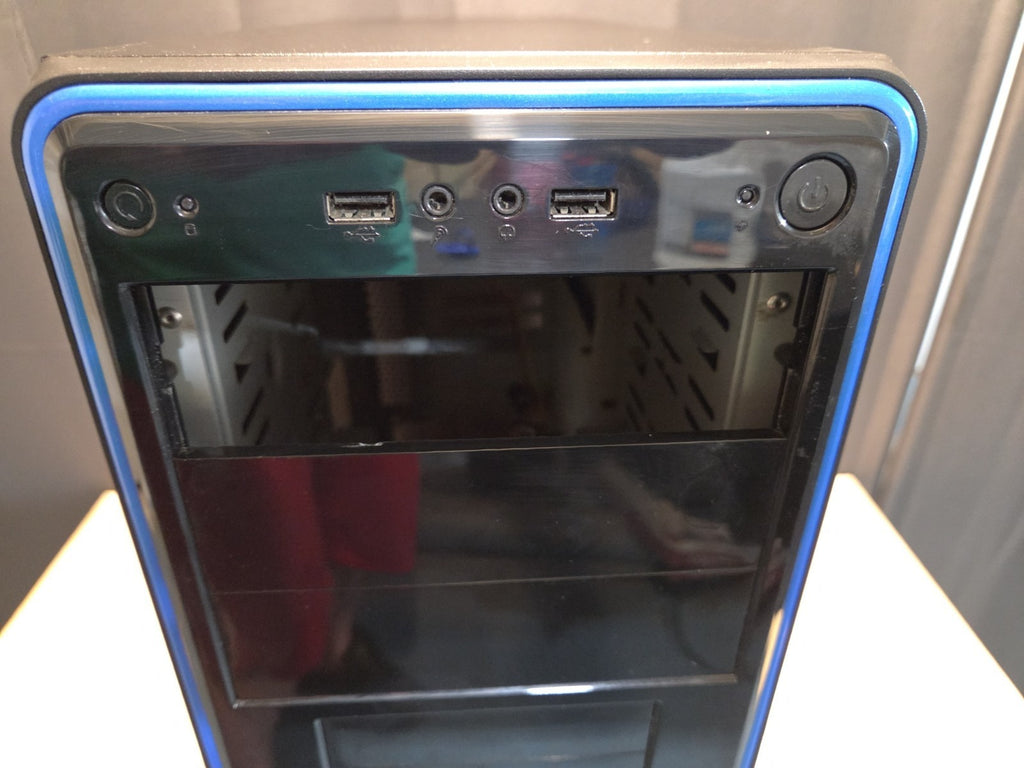 Cooler Master Elite 311 Mid Tower Desktop Computer Case Blue Trim RC311 USED