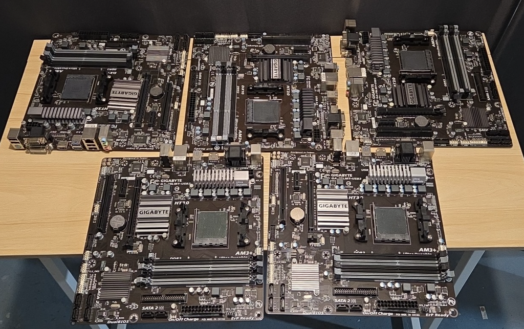 LOT 5 Gigabyte GA‑78LMT‑USB3 Socket AM3+ DDR3 SDRAM Desktop Motherboards AS IS