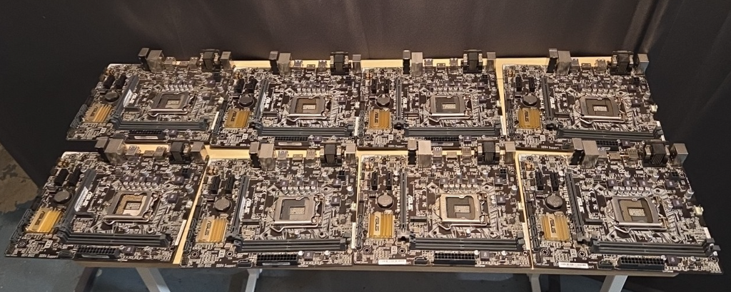 LOT 8 ASUS H110M-A/M.2 Intel LGA 1151 DDR4 SDRAM Desktop H110 Motherboards AS IS