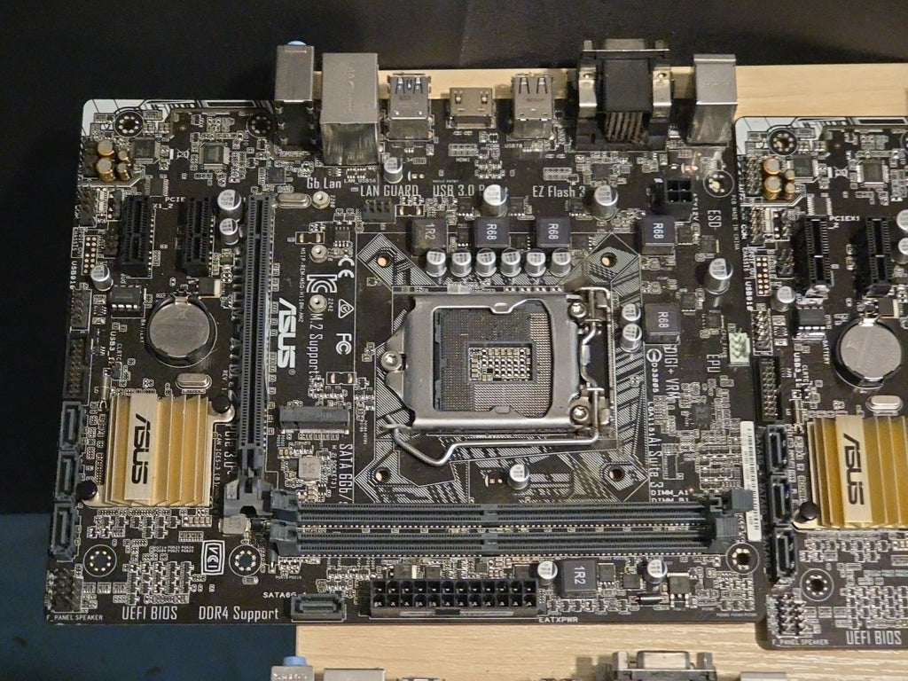 LOT 8 ASUS H110M-A/M.2 Intel LGA 1151 DDR4 SDRAM Desktop H110 Motherboards AS IS