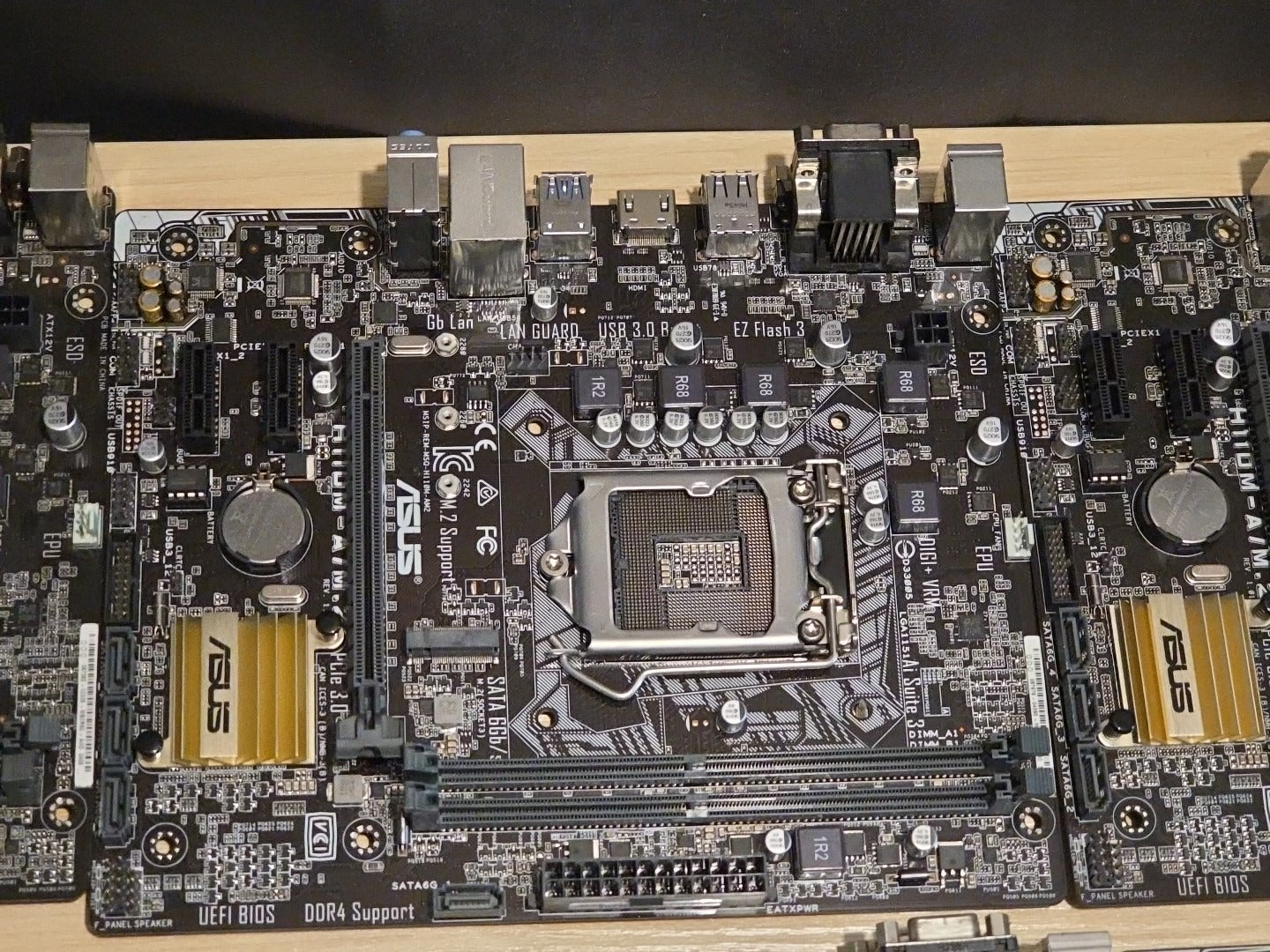 LOT 8 ASUS H110M-A/M.2 Intel LGA 1151 DDR4 SDRAM Desktop H110 Motherboards AS IS