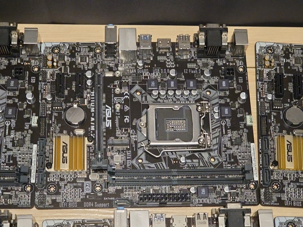 LOT 8 ASUS H110M-A/M.2 Intel LGA 1151 DDR4 SDRAM Desktop H110 Motherboards AS IS