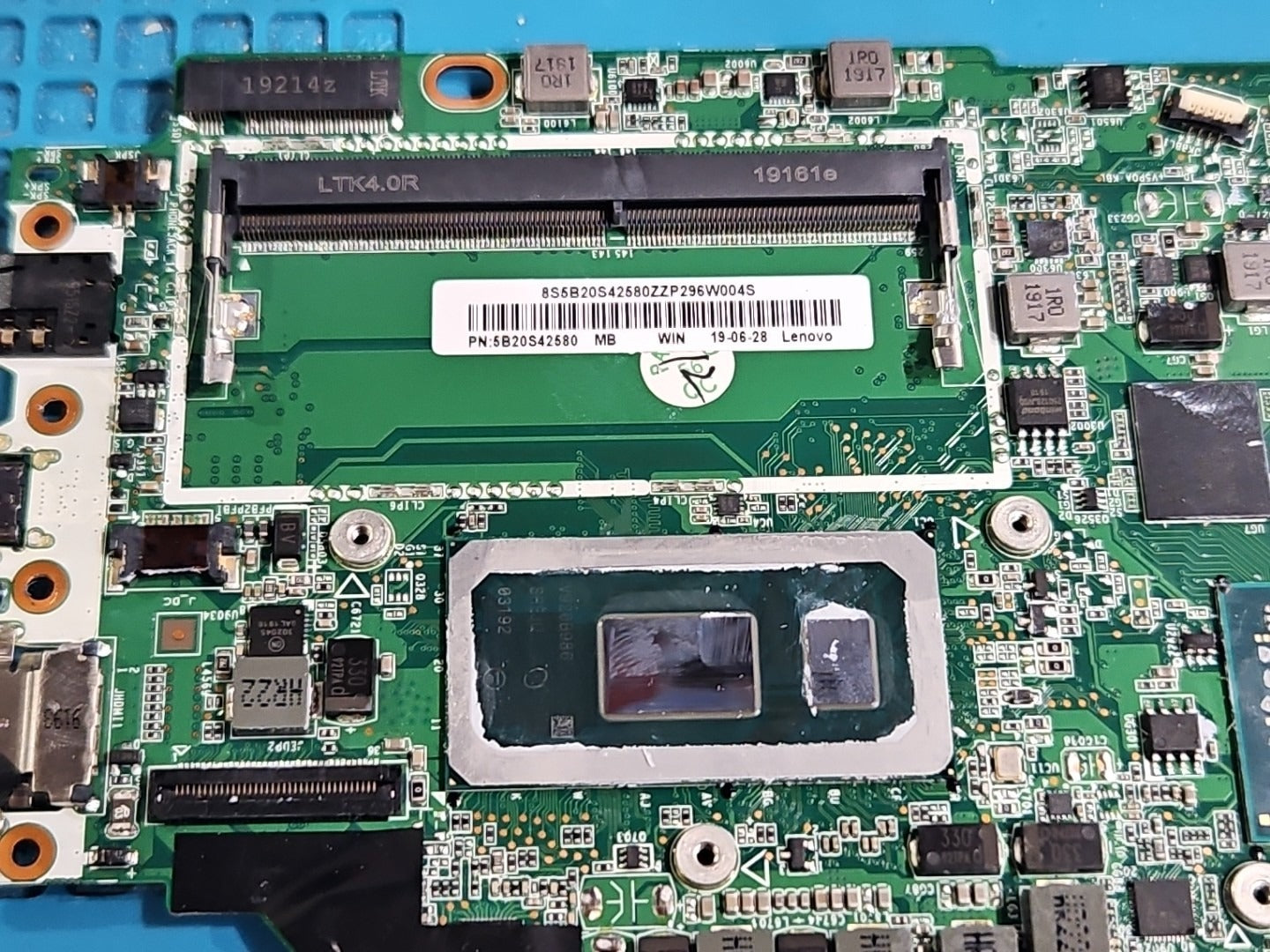 Lenovo ThinkBook 13S 13S-IWL Core i5-8265U 5B20S42580 Motherboard NO POWER AS IS