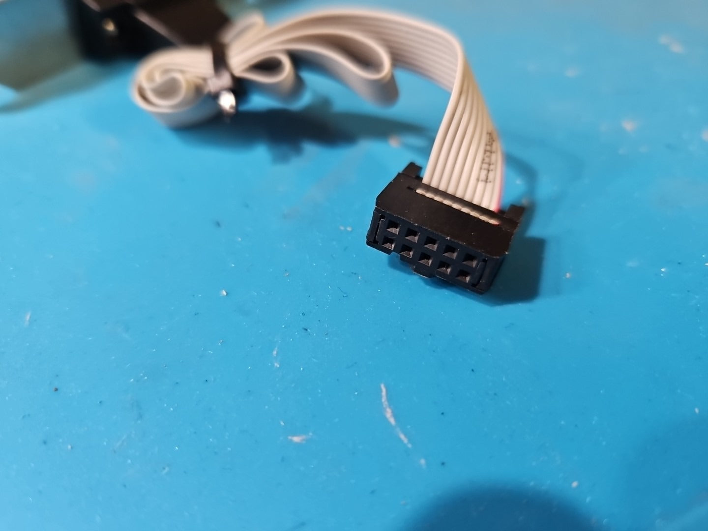 DB9 DB-9 RS232 9-Pin Com Port Serial Header w/ Ribbon Cable Low Profile Bracket