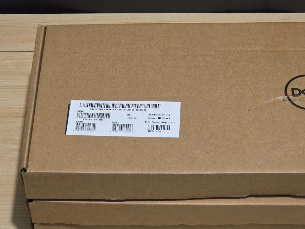LOT 3 Dell OEM KB216-BK-US Keyboards Black Wired USB 081N8 NEW