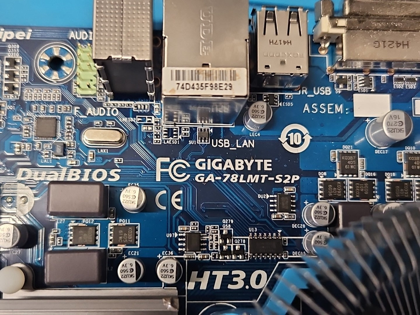 Gigabyte GA-78LMT-S2P Socket AM3+ DDR3 Desktop Motherboard w/Athlon II X2 270