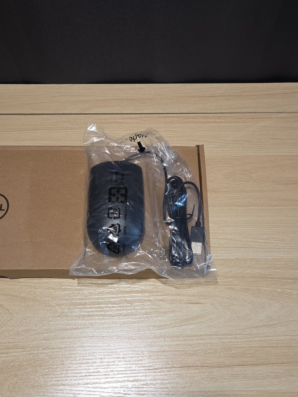 Dell OEM KB216-BK-US Keyboard & Mouse Combo Black Wired USB 081N8 DMV3P NEW