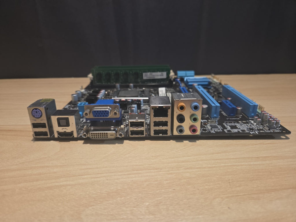ASUS P7H55-M CG5275/DP DDR3 Desktop mATX Motherboard w/i5 CPU 8GB RAM I/O Plate