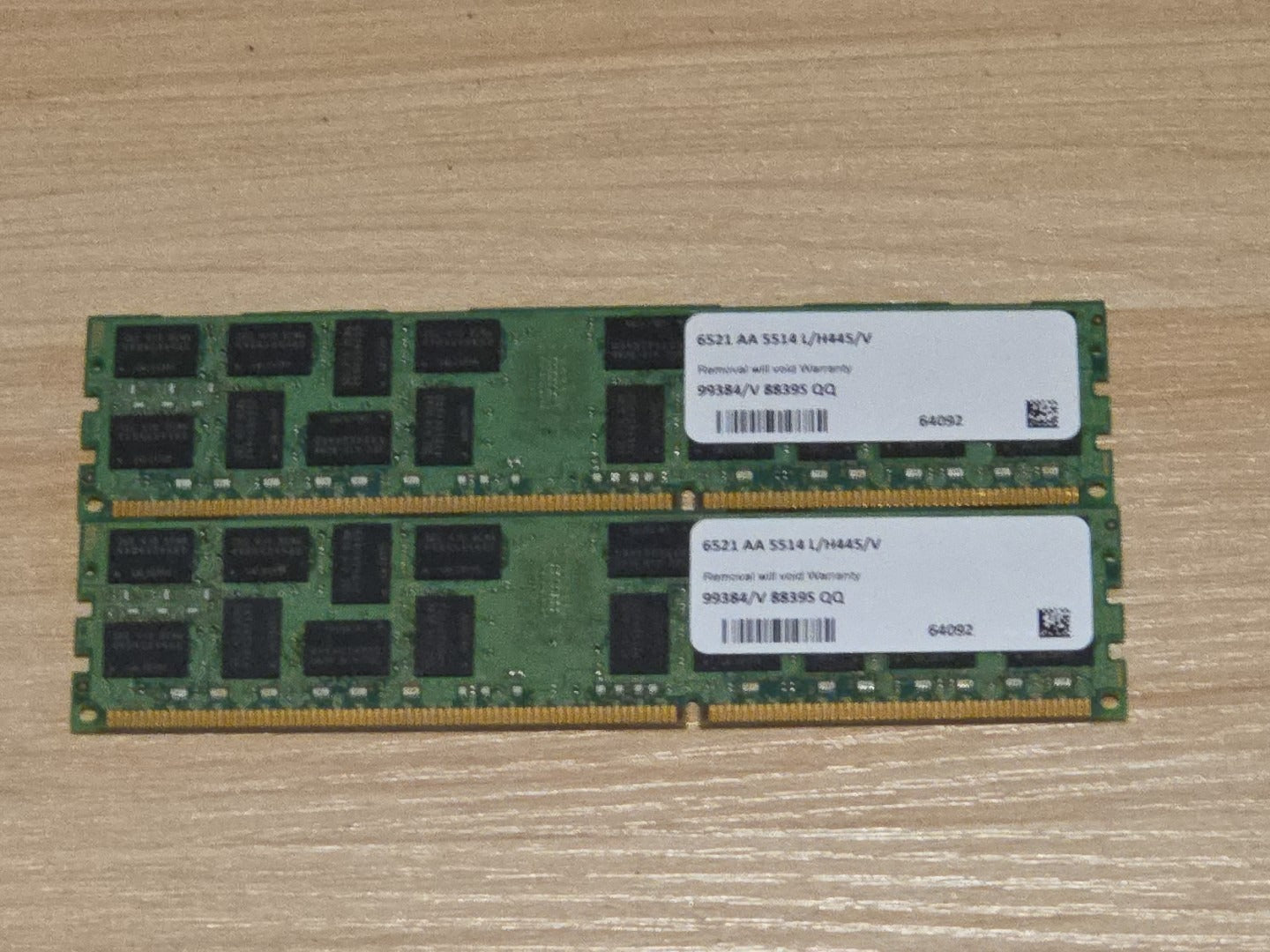 32GB 16GBx2 A-TECH 6521 AA 5514 L/H445/V PC3-14900 DDR3 1866MHz RDIMM ECC Memory