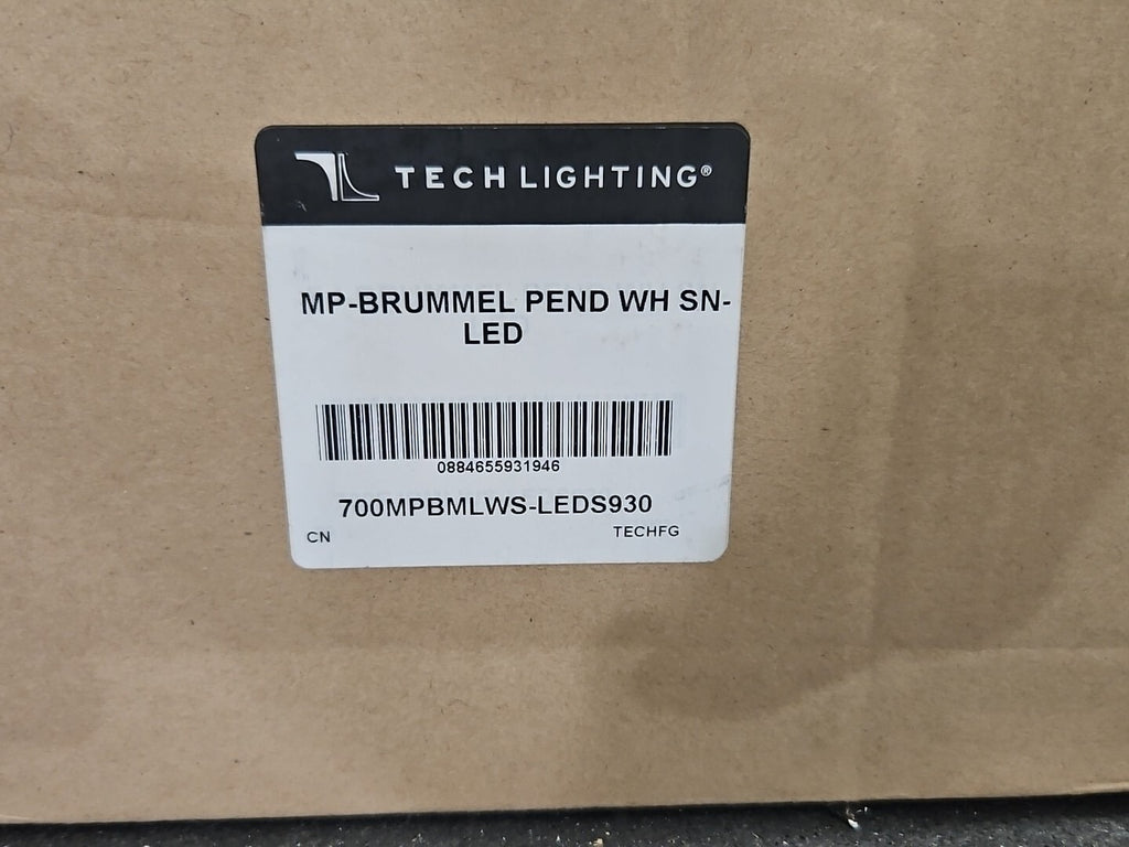 Tech Lighting 700MPBMLWS-LEDS930 MP-Brummel LEED Pendant Light OPEN BOX