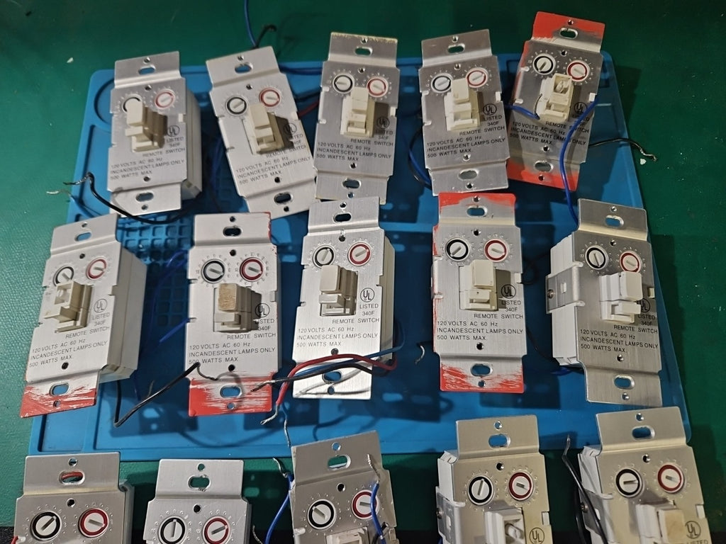 LOT 15 340F WS477 Remote Wall Dimmable Home Automation Switches FOR PARTS/REPAIR