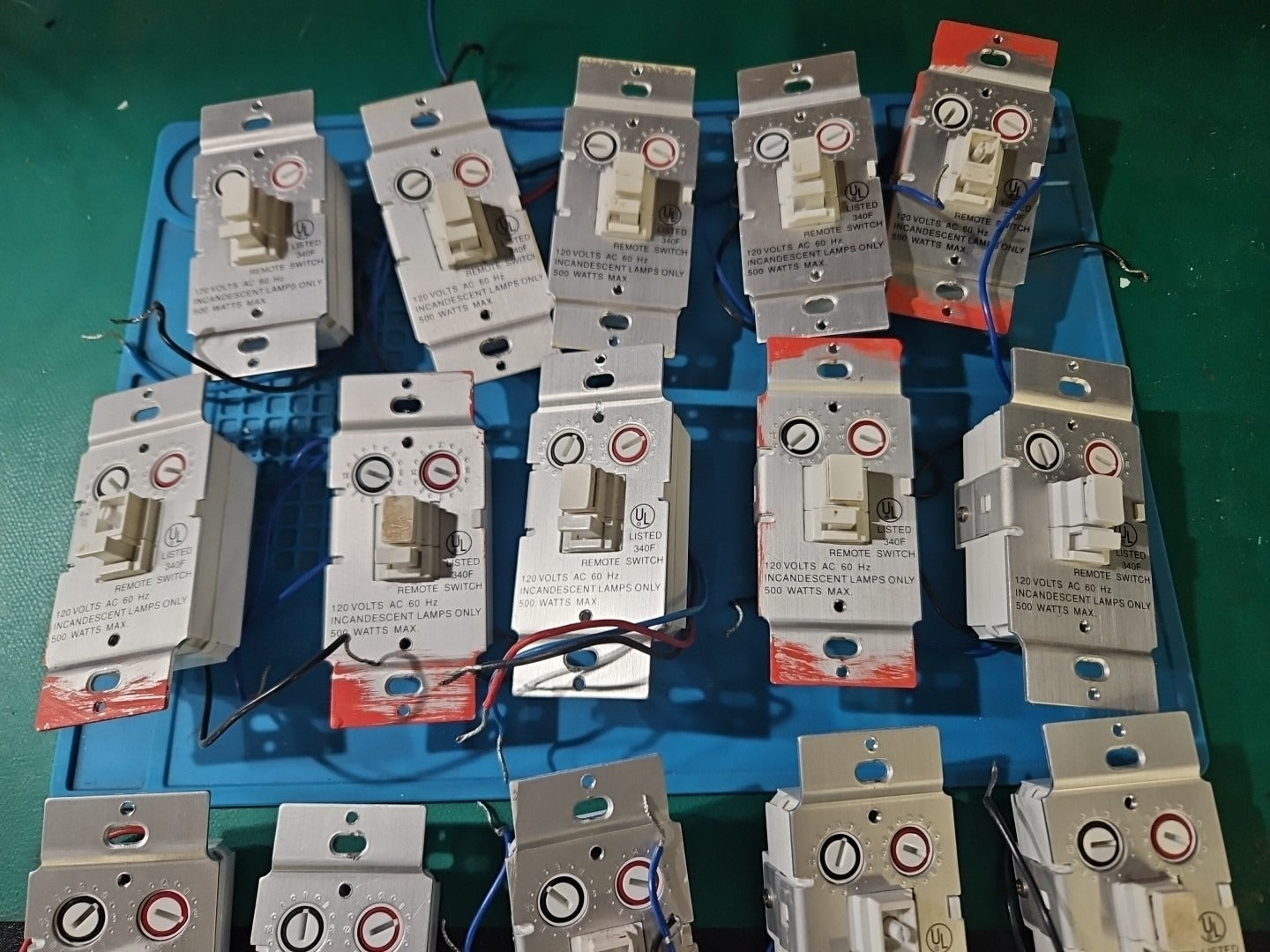 LOT 15 340F WS477 Remote Wall Dimmable Home Automation Switches FOR PARTS/REPAIR