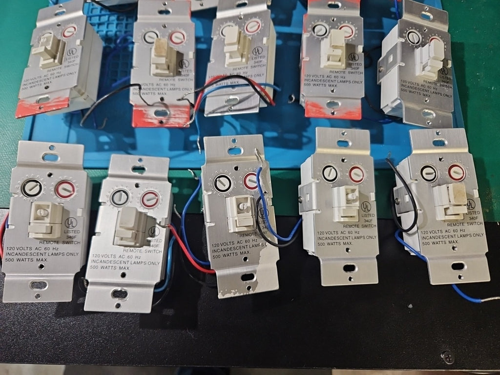 LOT 15 340F WS477 Remote Wall Dimmable Home Automation Switches FOR PARTS/REPAIR