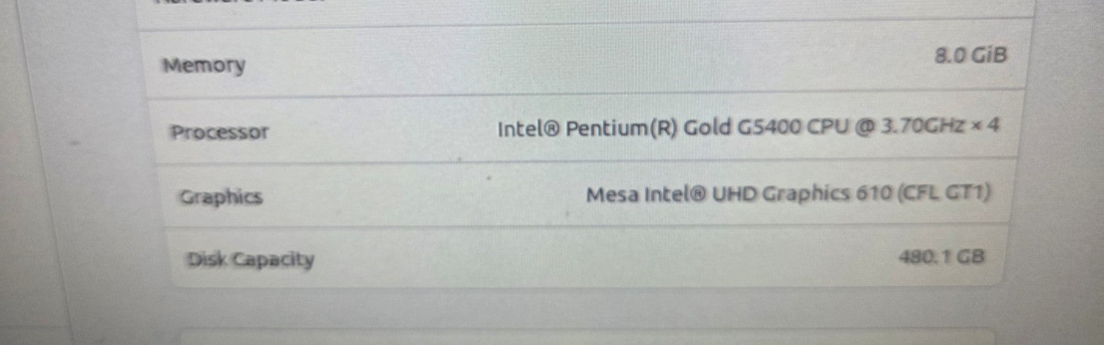 Generic Pentium Gold G5400 3.7GHz CPU 8GB RAM 480GB SSD InWin Chassis ITX PC