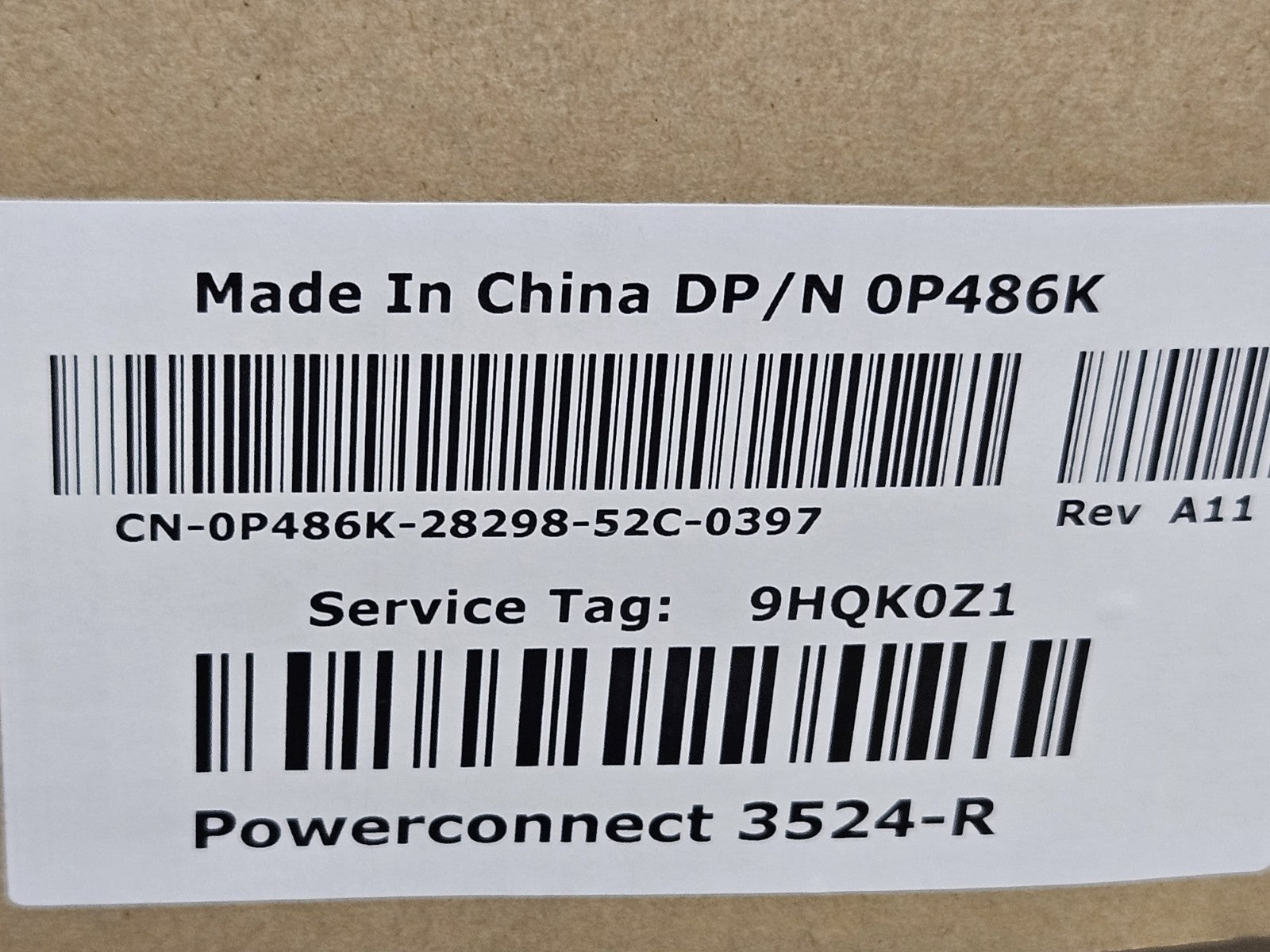 Dell PowerConnect 3524 24-Port 10/100 Managed Ethernet Switch 0P486K NEW