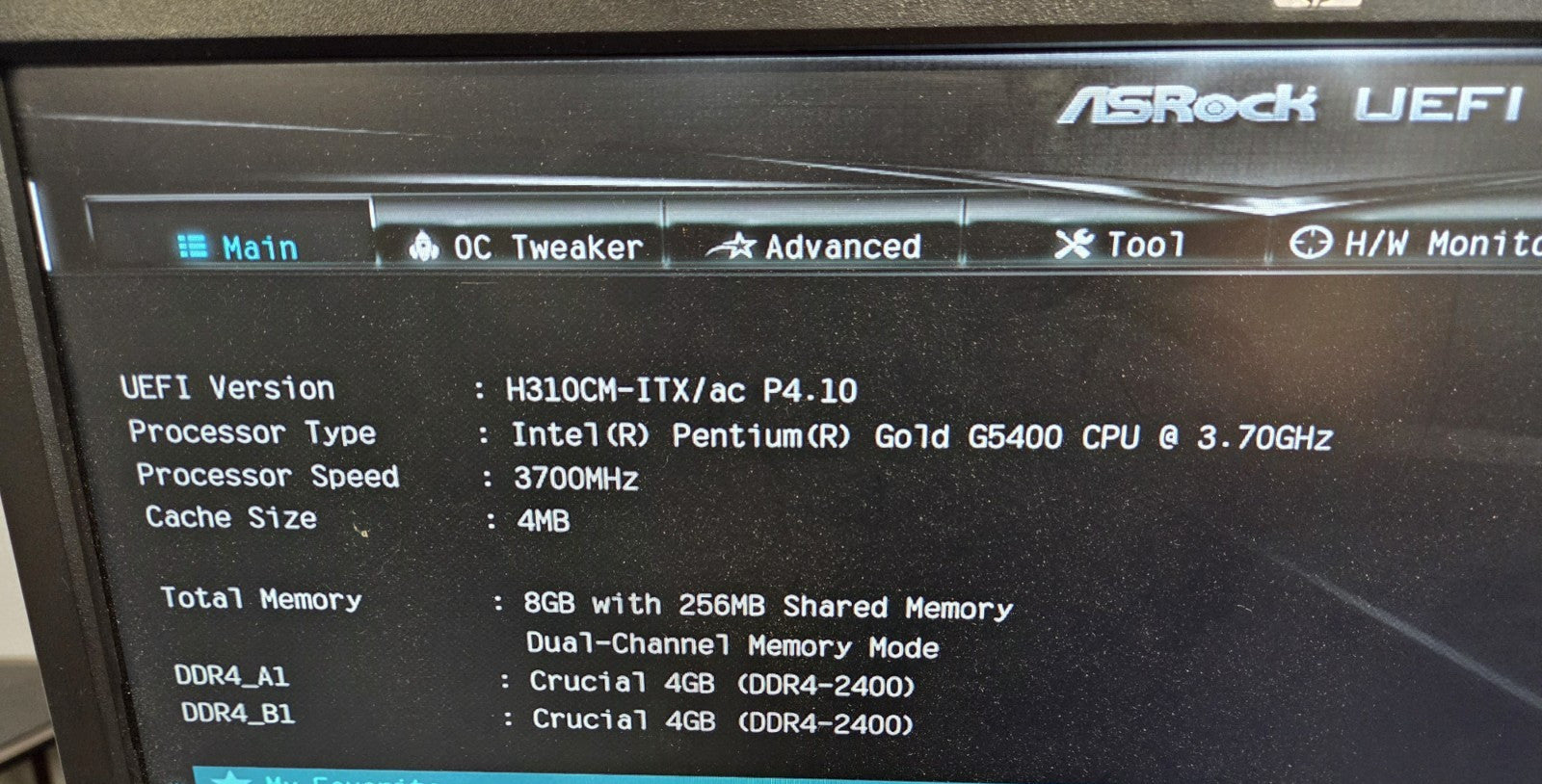 Generic Pentium Gold G5400 3.7GHz CPU 8GB RAM 480GB SSD InWin Chassis ITX PC