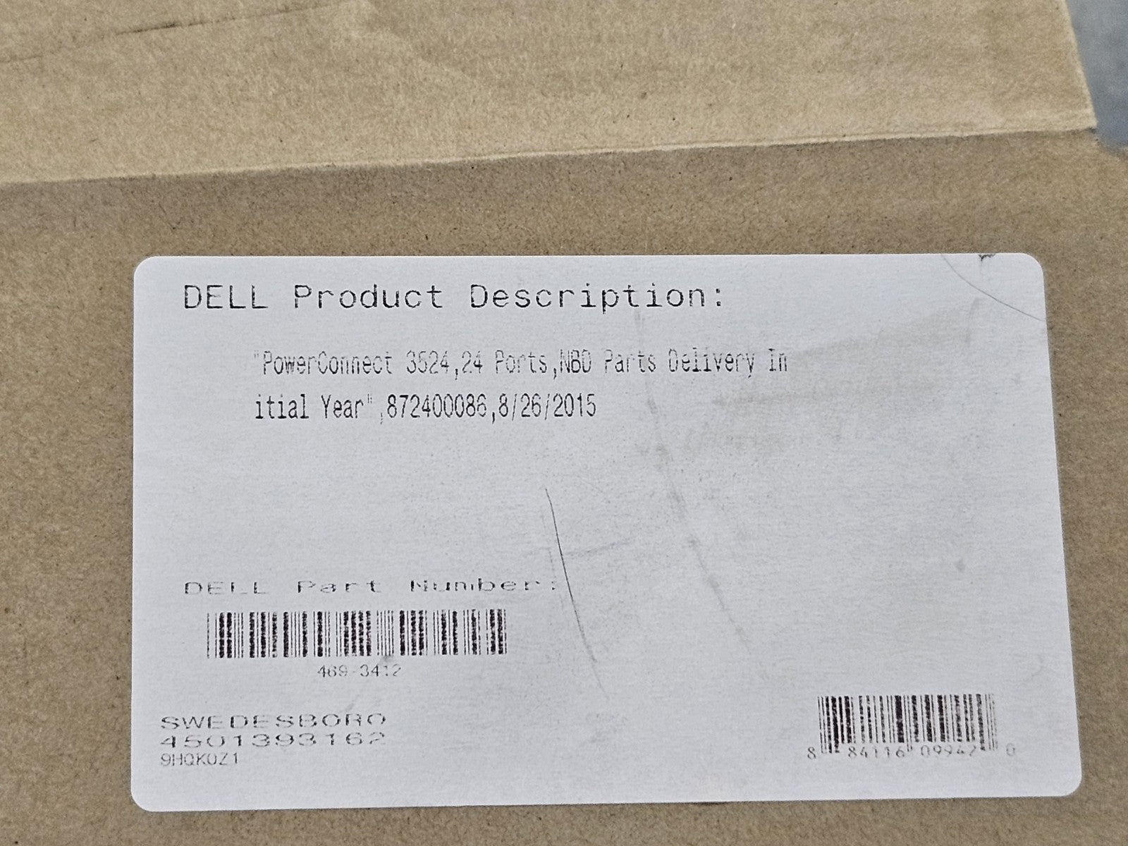 Dell PowerConnect 3524 24-Port 10/100 Managed Ethernet Switch 0P486K NEW