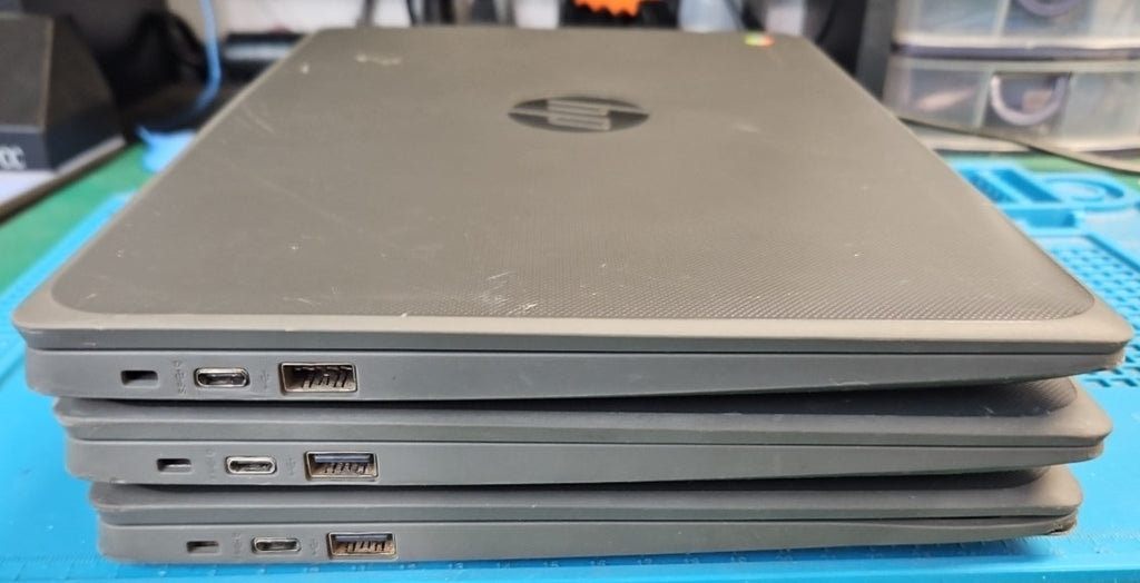 LOT 3 HP Chromebook 11A G8 EE 11.6″ AMD A4‑9120C 1.6GHz CPU 4GB 32GB BOOTS AS IS
