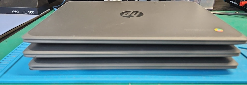 LOT 3 HP Chromebook 11A G8 EE 11.6″ AMD A4‑9120C 1.6GHz CPU 4GB 32GB BOOTS AS IS