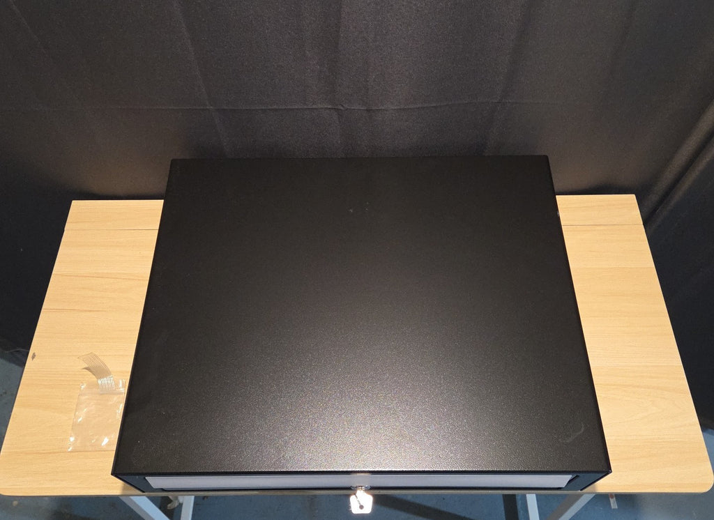APG Vasario Cash Drawer 19" VBS352-BL1915 w/ Cable, Keys & Cash Till OPEN BOX
